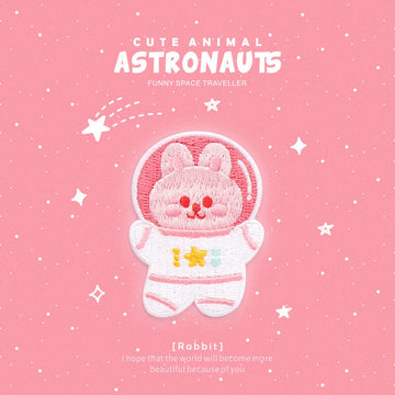 Cute Animal Astronauts Embroidered Patches - Multiple Designs Available - CheerCove