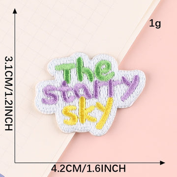 Minimalist Word Embroidered Patches ② - Multiple Designs Available - CheerCove