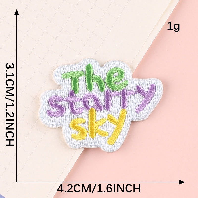 Minimalist Word Embroidered Patches ② - Multiple Designs Available - CheerCove