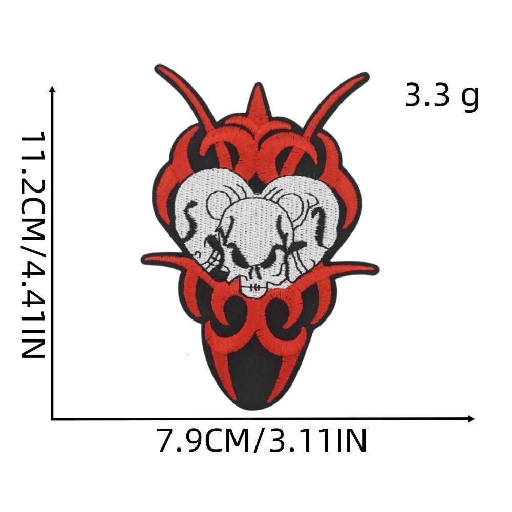 Skull Patches (Iron-On)