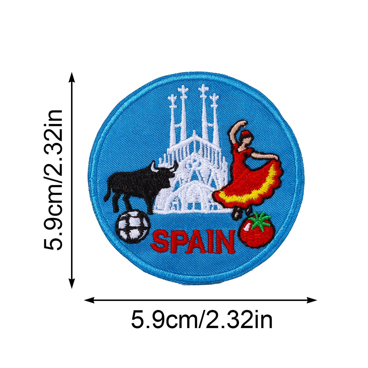 World City Landmarks Patches (Iron-On)