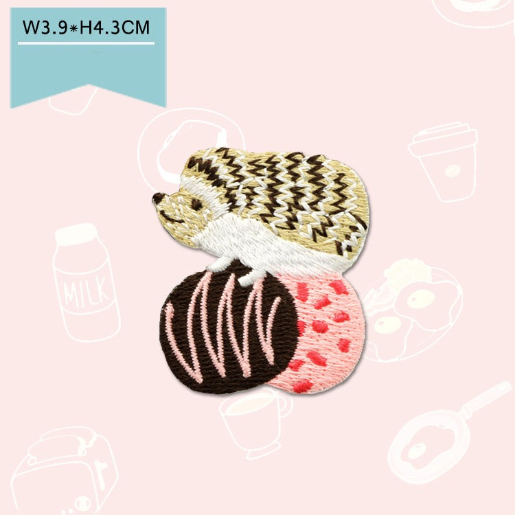 Animals with Desserts Patches(Stick-On)
