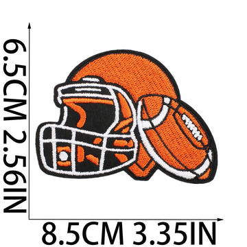 Game Day Football ① Patches (Iron-On) - CheerCove