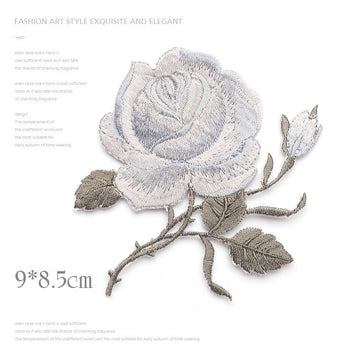 Blooming Rose Patches (Iron-On)