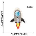 Rocket Embroidered Patches ① - Multiple Designs Available - CheerCove