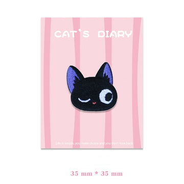 Cat's Diary Embroidered Patches - Multiple Designs Available - CheerCove
