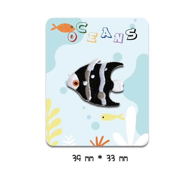 Ocean Animals Embroidered Patches - Multiple Designs Available - CheerCove