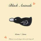 Black Animals ② Embroidered Patches Embroidered Patches - Multiple Designs Available - CheerCove
