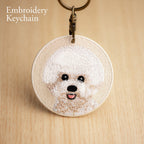 Cute Dog Double-Sided Embroidered Keychains ② - CheerCove