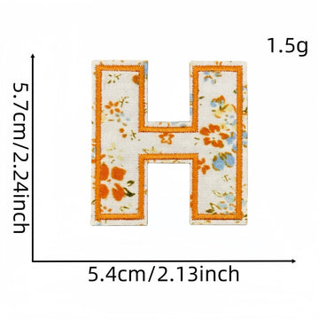 Floral Alphabet Embroidered Patches - CheerCove