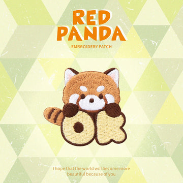 Cute Red Panda Embroidered Patches - Multiple Designs Available - CheerCove