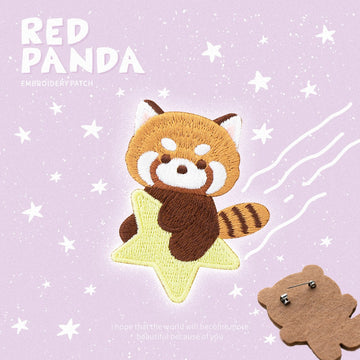 Embroidered Pins of Funny Red Panda