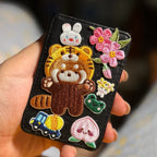 Full Body Red Panda in Hat Embroidered Patches - Multiple Designs Available - CheerCove