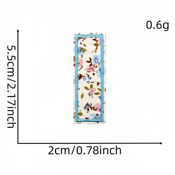 Floral Alphabet Embroidered Patches - CheerCove