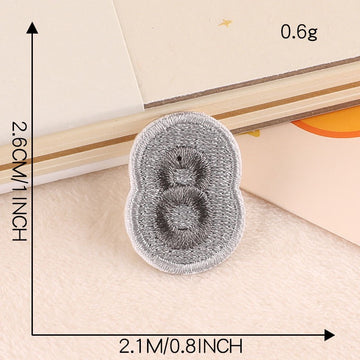 Color Block Numbers Embroidered Patches - Multiple Designs Available - CheerCove