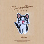 Cheese-Loving Cat Patches (Iron-On)