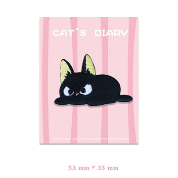 Cat's Diary Embroidered Patches - Multiple Designs Available - CheerCove