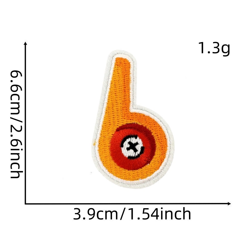 I Love Football Patches (Iron-On)