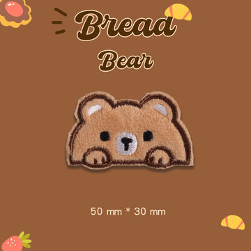 Bread Bear Embroidered Patches - Multiple Designs Available - CheerCove