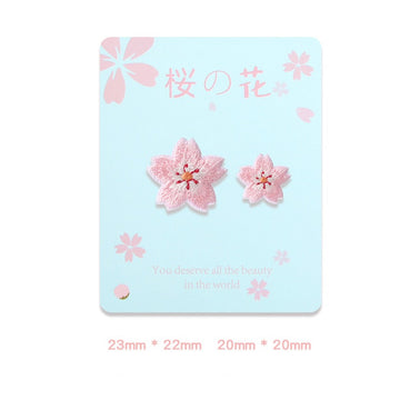 Cherry Blossom Rabbit Embroidered Patches - Multiple Designs Available - CheerCove