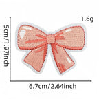 Pink Bow Patches (Iron-On)