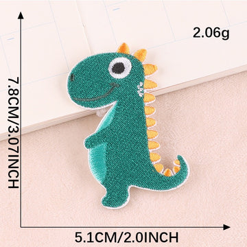 Colorful Dinosaur Embroidered Patches - Multiple Designs Available - CheerCove