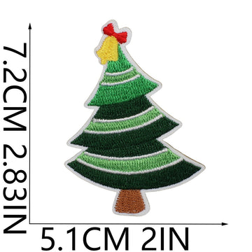 Christmas Tree Patches (Iron-On)