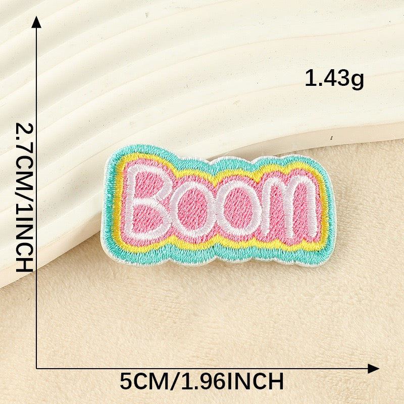 Rainbow Words Embroidered Patches ① - Multiple Designs Available - CheerCove