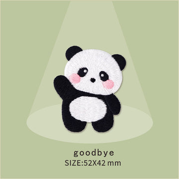 Adorable Panda Embroidered Patches - Multiple Designs Available - CheerCove