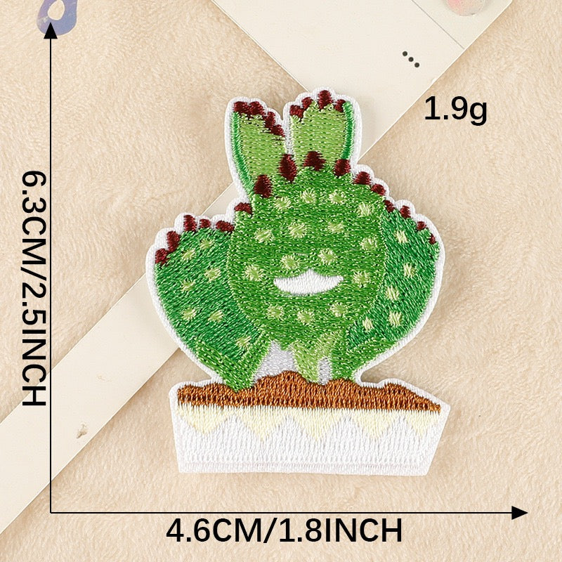 Cactus Embroidered Patches - Multiple Designs Available - CheerCove