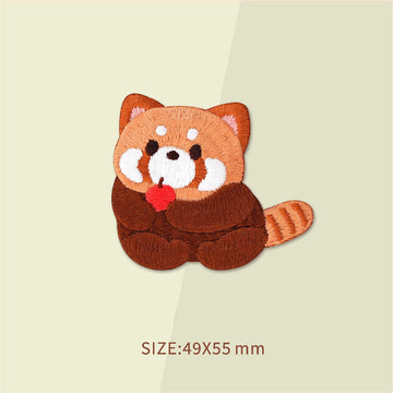 Adorable Red Panda Embroidered Patches - Multiple Designs Available - CheerCove