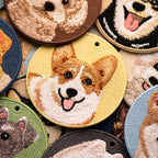 Cute Dog Double-Sided Embroidered Charms - CheerCove