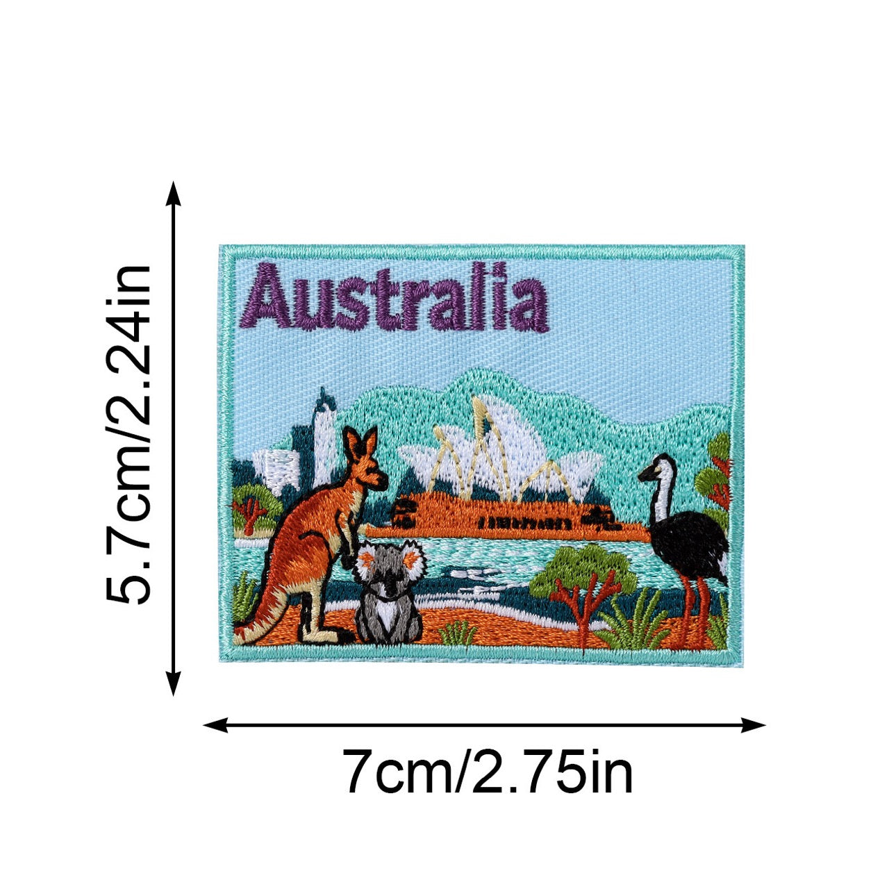 World City Landmarks Patches (Iron-On)