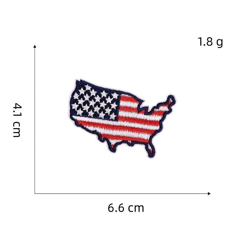 Stars & Stripes ② Patches (Iron-On)