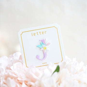 Cute Floral Alphabet Patches(Stick-On)