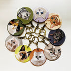 Cute Double-Sided Embroidered Cat Charms