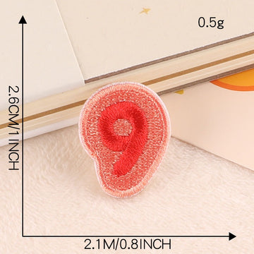 Color Block Numbers Embroidered Patches - Multiple Designs Available - CheerCove