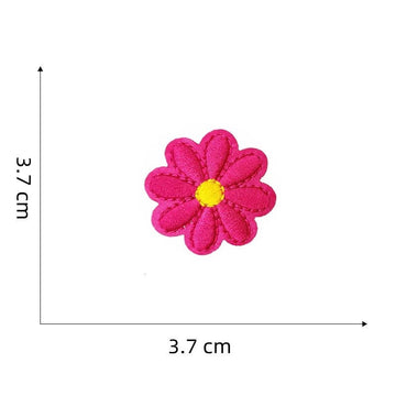 Colorful Daisies Patches (Iron-On)