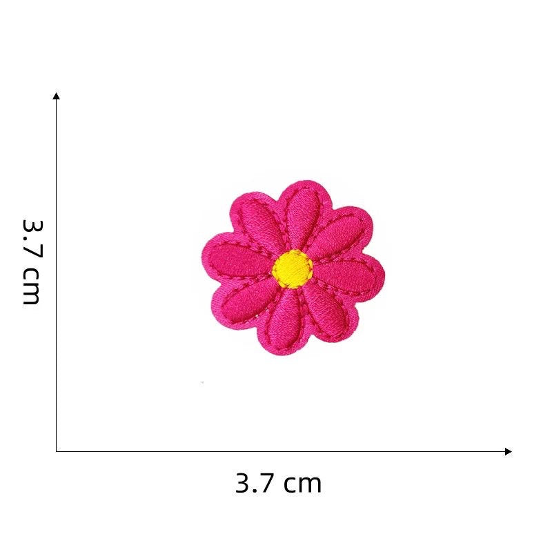 Colorful Daisies Patches (Iron-On)