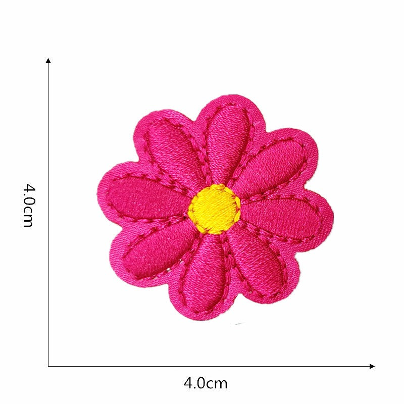Colorful Daisies Patches (Iron-On)