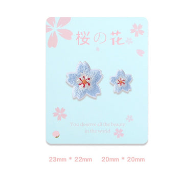 Cherry Blossom Rabbit Embroidered Patches - Multiple Designs Available - CheerCove