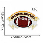 Football ① Patches (Iron-On)