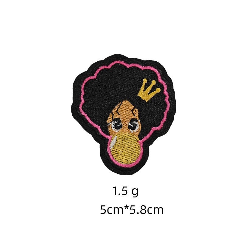 Fashion Girl ① Patches (Iron-On)