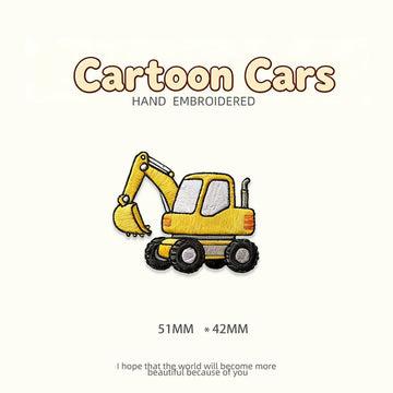 Cute Cartoon Vehicle Patches (Stick-On) - CheerCove