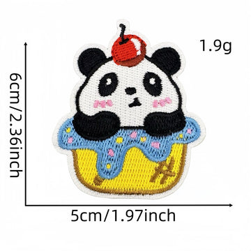 Panda ① Patches (Iron-On)