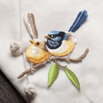 Vibrant Bird Patches (Iron-On)