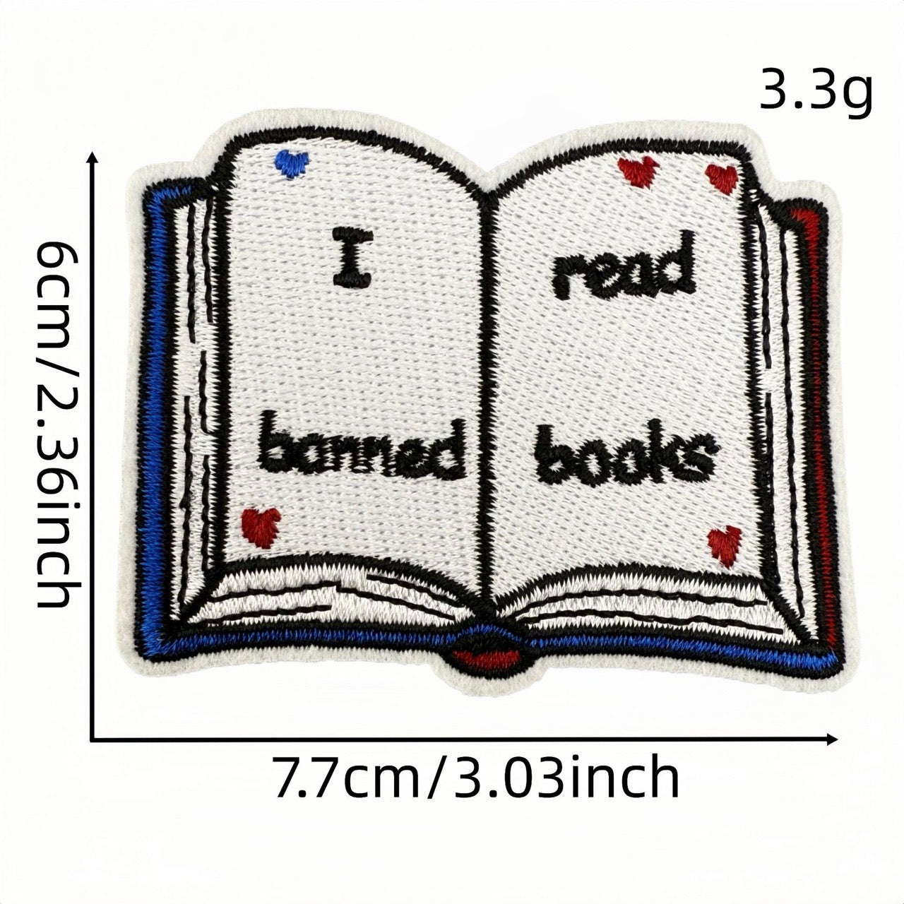 Books Patches (Iron-On)