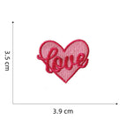 Assorted Heart Embroidered Patches - Multiple Designs Available - CheerCove