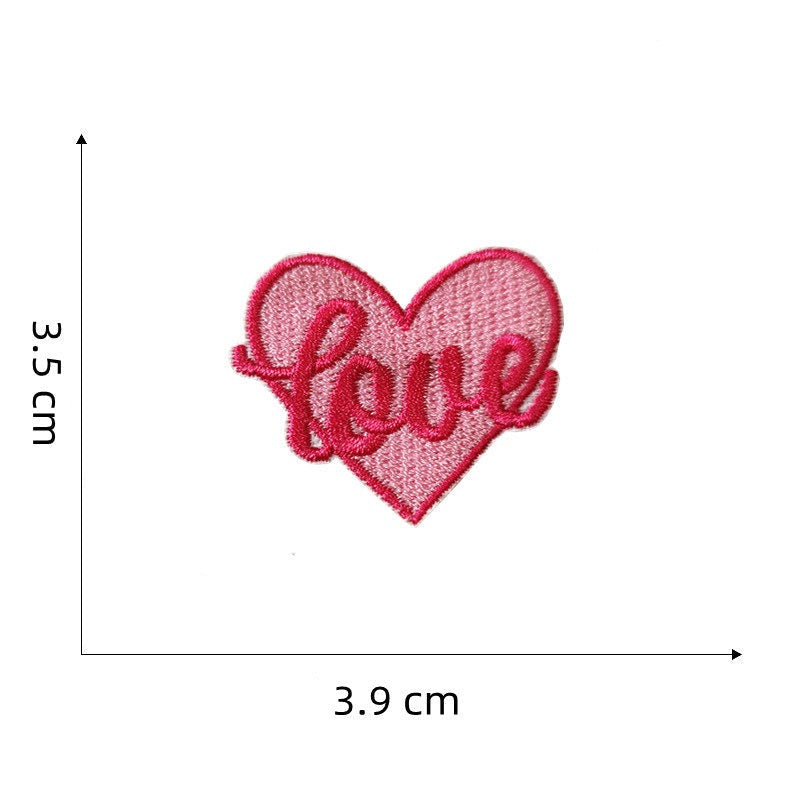 Assorted Heart Embroidered Patches - Multiple Designs Available - CheerCove