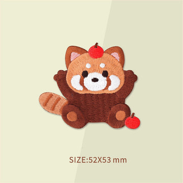 Adorable Red Panda Embroidered Patches - Multiple Designs Available - CheerCove
